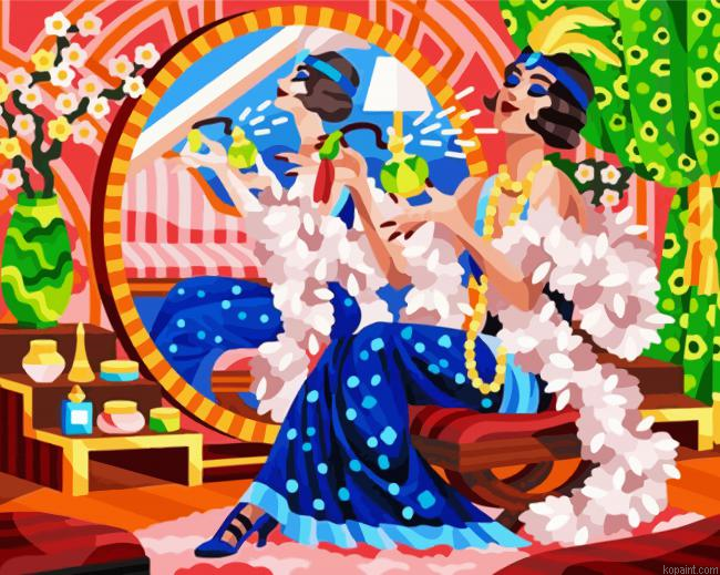 Deco Woman Art Paint By Numbers.png