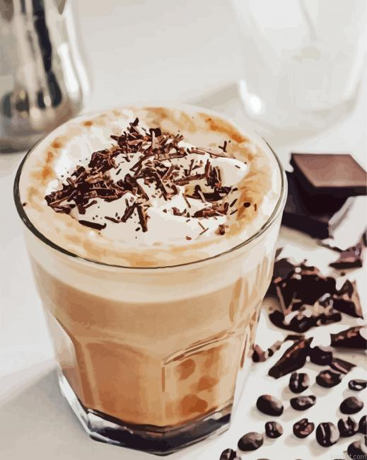 Delicious Mocha Latte Drink Painting By Numberss.png