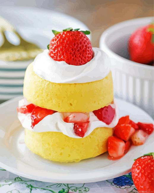 Delicious Strawberry Cake Painting By Numberss.png