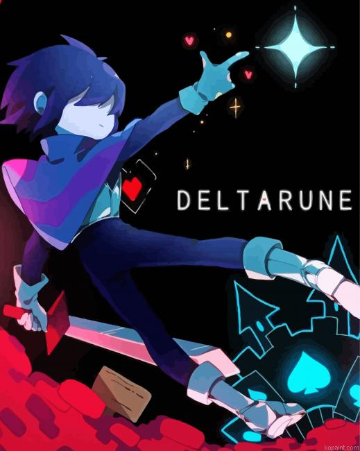 Deltarune Poster Paint By Numbers