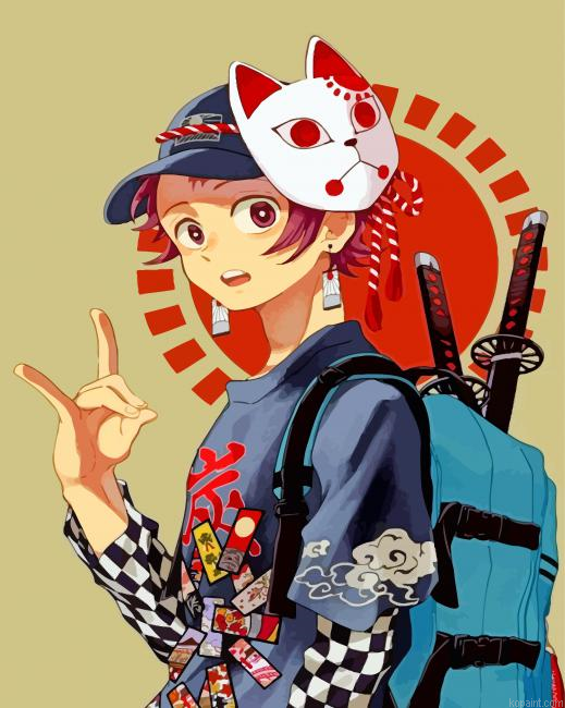 Demon Slayer Anime Painting By Numberss.png
