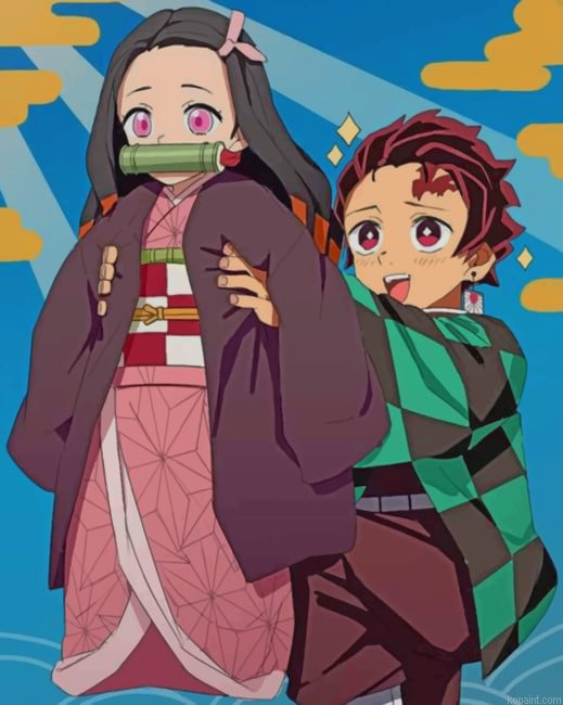 Demon Slayer Japanese Anime New Painting By Numberss.png
