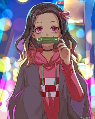 Demon Slayer Nezuko Kamado Painting By Numberss.png