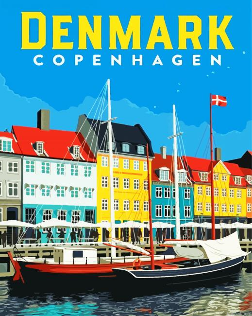 Denmark Copenhagen Poster Painting By Numberss.png
