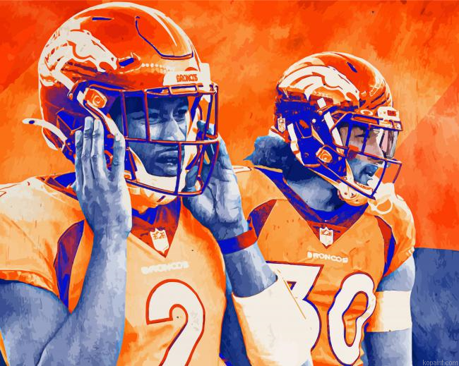 Denver Broncos Illustration Painting By Numberss.png