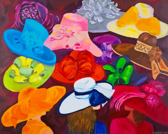 Derby Hats Art Painting By Numberss.png