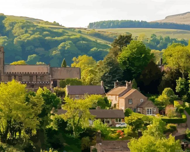 Derbyshire Village Painting By Numberss.png