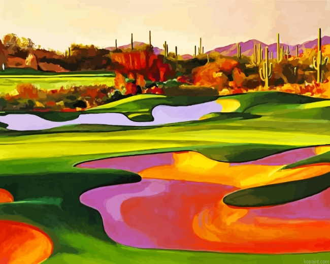 Desert Golf Course Painting By Numberss.png