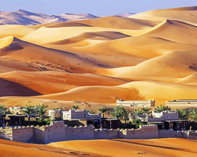 Desert Town Painting By Numberss.png
