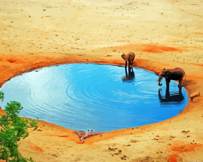 Desert Waterhole Painting By Numberss.png