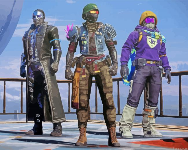 Destiny Warriors Game Paint By Numbers