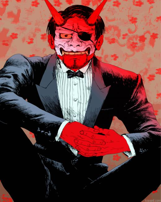 Devil Goro Majima Painting By Numberss.png