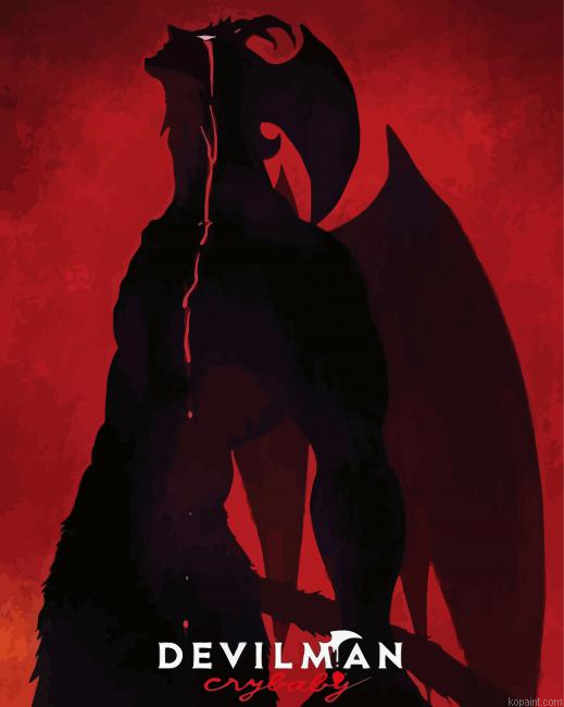 Devilman Crybaby Poster Painting By Numberss.png