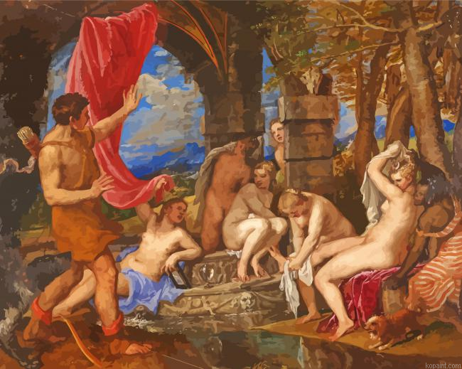 Diana And Actaeon By Tiziano Painting By Numberss.png