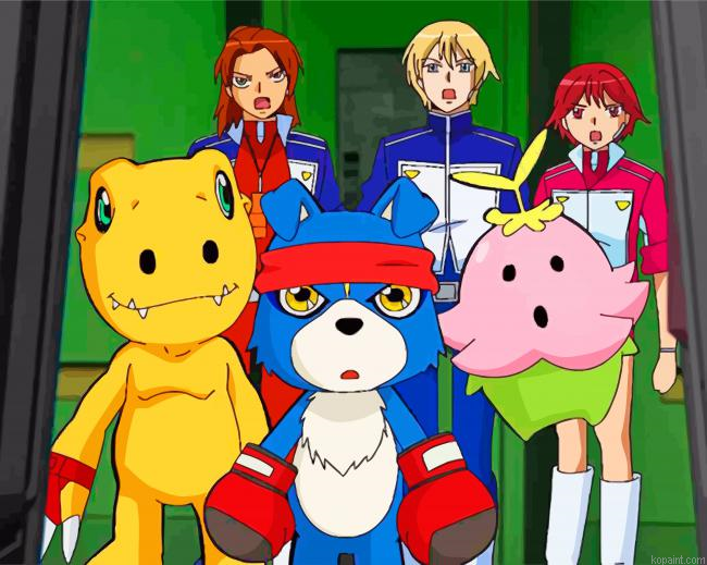 Digimon Adventure Anime Painting By Numberss.png