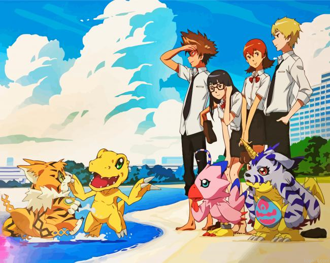 Digimon Adventure Characters Painting By Numberss.png
