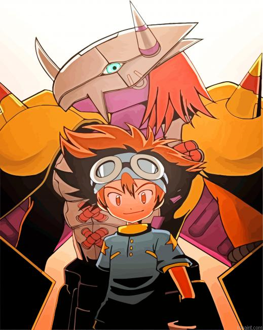 Digimon Adventure Taichi Kamiya Painting By Numberss.png