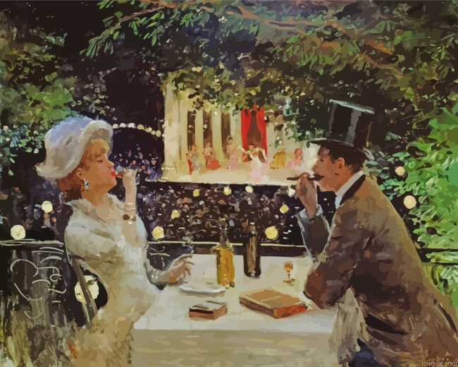 Dinner At Les Ambassadeurs Painting By Numberss.png