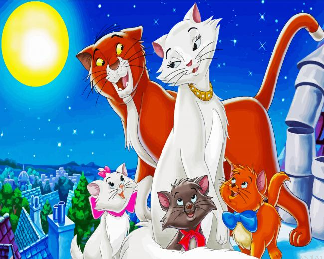 Disney Aristocats Movie Painting By Numberss.png
