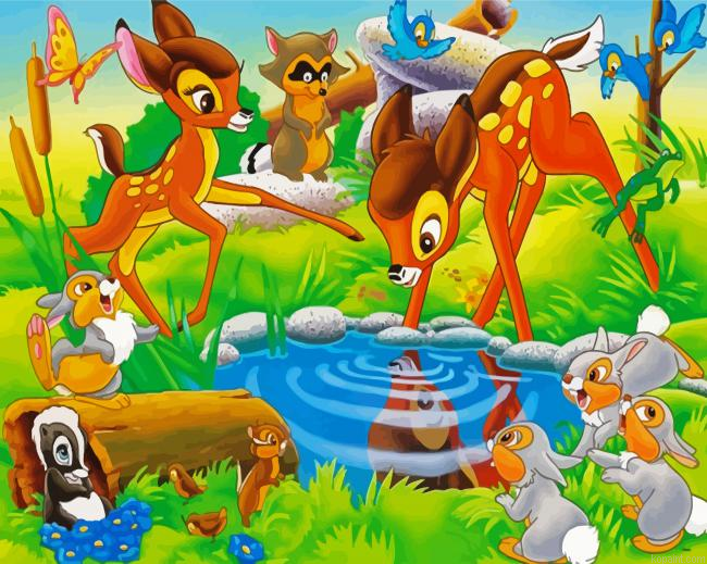 Disney Bambi And Friends Painting By Numberss.png