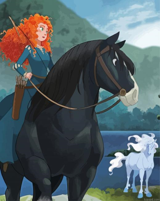 Disney Brave Merida Painting By Numberss.png