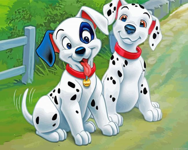 Disney Dalmatian Dogs Painting By Numberss.png