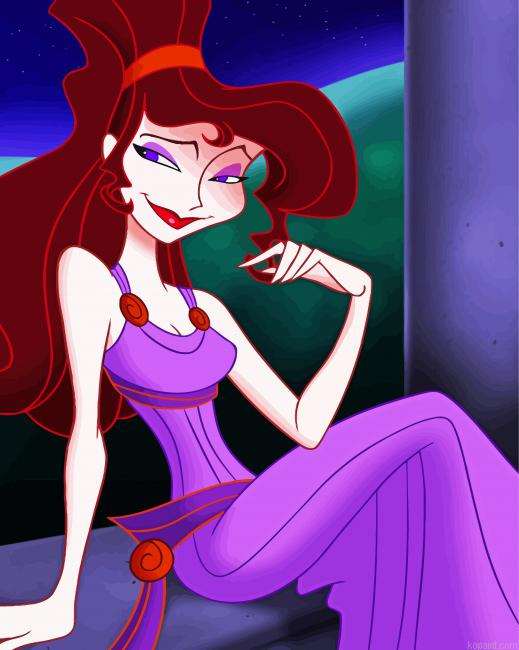 Disney Hercules Megara Painting By Numberss.png