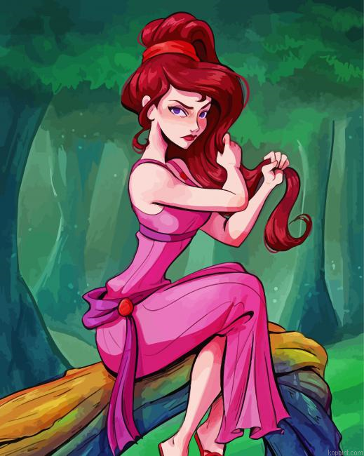 Disney Megara Painting By Numberss.png