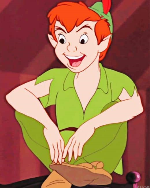 Disney Peter Pan Sitting Painting By Numberss.png