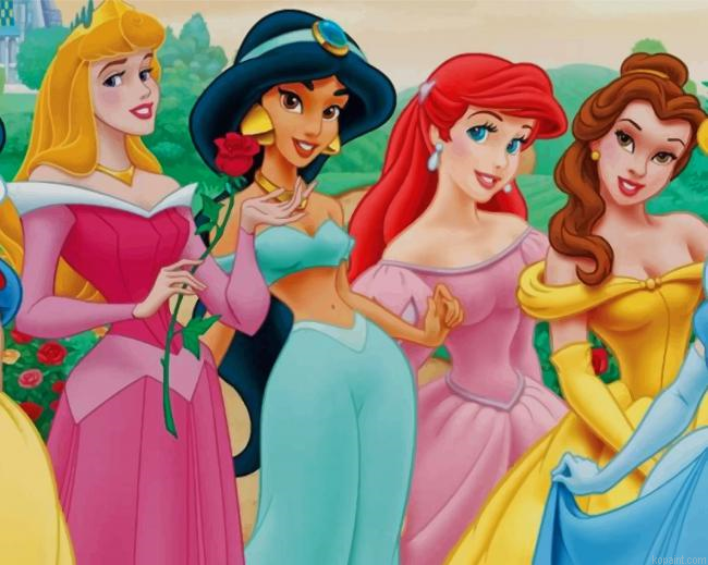 Disney Princess Girls New Painting By Numberss.png