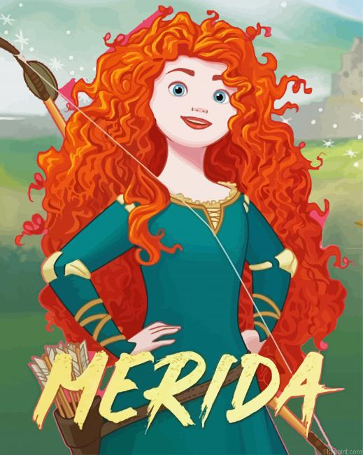 Disney Princess Merida Painting By Numberss.png