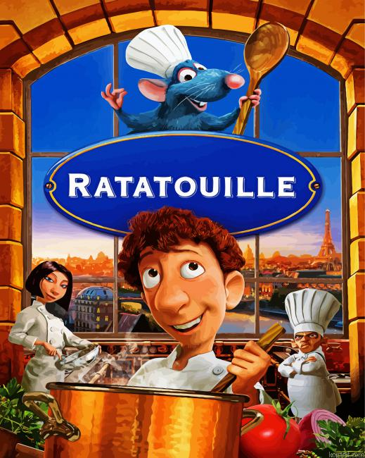 Disney Ratatouille Movie Animation Paint By Numbers