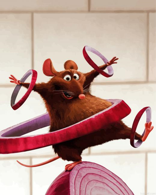 Disney Ratatouille Remy Paint By Numbers