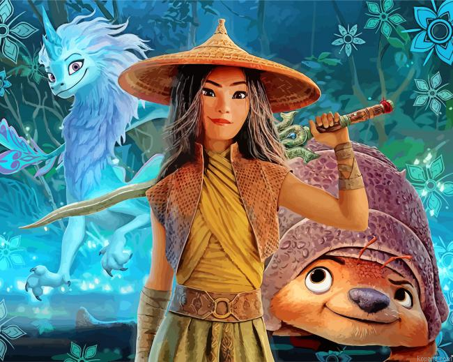 Disney Raya And The Last Dragon Painting By Numberss.png