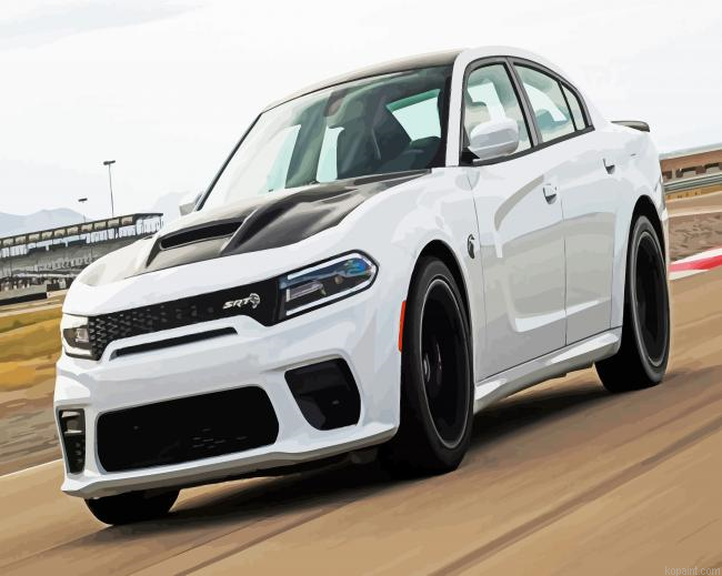 Dodge Challenger Hellcat Car Painting By Numberss.png