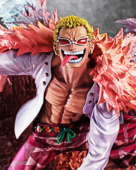 Doflamingo One Piece Anime Character Paint By Numbers