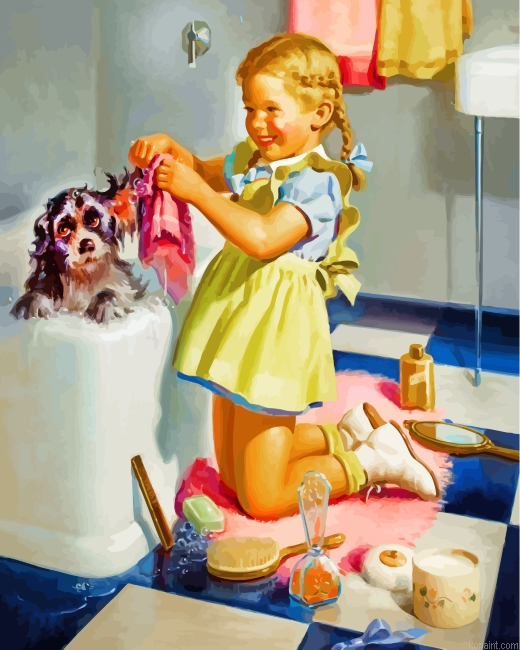 Dog Bath Time Painting By Numberss.png