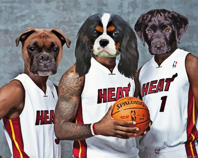 Dogs Playing Basketball Painting By Numberss.png