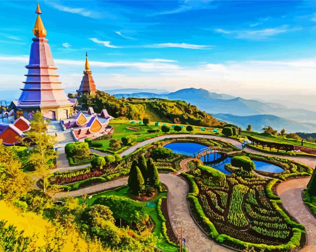 Doi Inthanon National Park Thailand Painting By Numberss.png