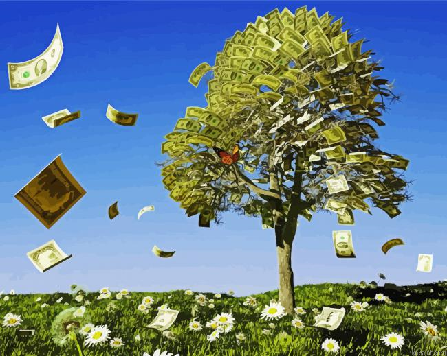 Dollars Money Tree Painting By Numberss.png