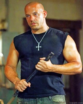 Dominic Toretto Vin Diesel Painting By Numberss.png