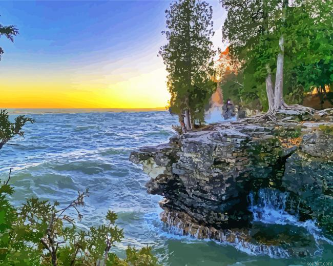 Door County Seascape Painting By Numberss.png