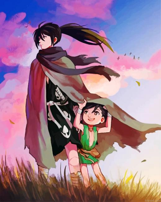 Dororo And Hyakkimaru Painting By Numberss.png