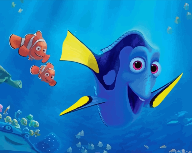 Dory And Nemo Painting By Numberss.png
