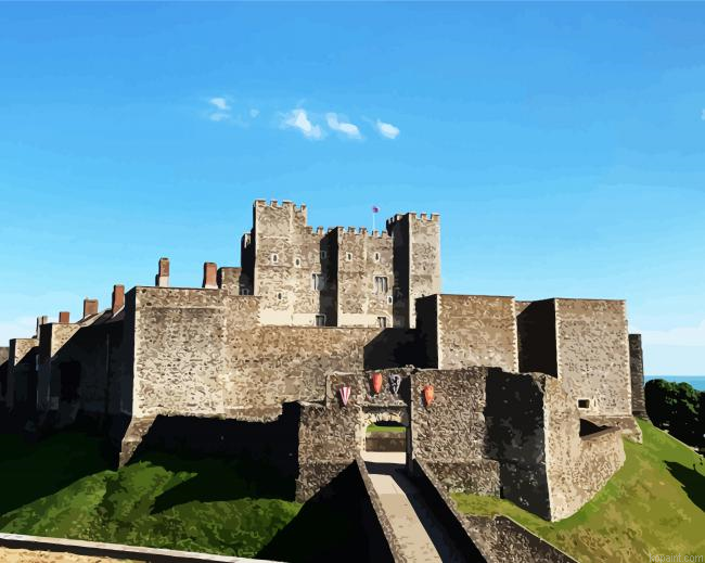 Dover Castle Building Paint By Numbers