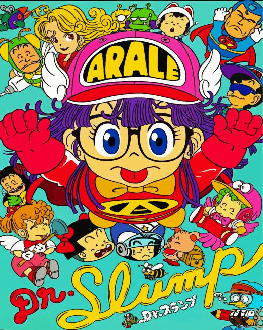 Dr Slump Manga Serie Painting By Numberss.png