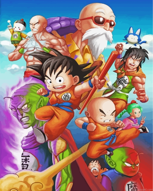 Dragon Ball Z Characters Painting By Numberss.png