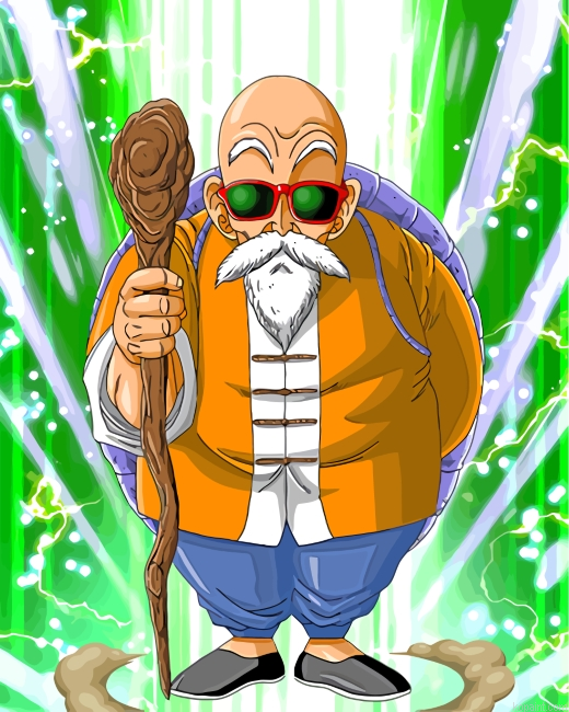 Dragon Ball Z Master Roshi Painting By Numberss.png