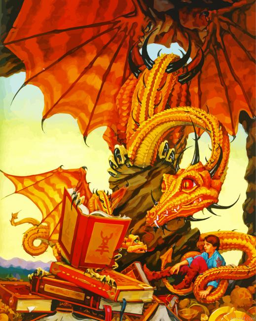 Dragon Book Painting By Numberss.png