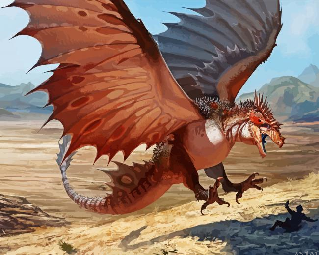Dragon Creature Paint By Numbers